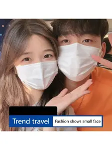 50pcs disposable face masks individually packed black pink white 3-ply with melt-blown fabric breathable Face Covering Mask