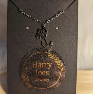 February Birthflower- Iris- Necklace