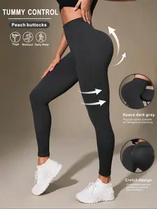High Waist Women’s Yoga Pants for Gym and Running, Sporty Tight-Fitting Pilates Leggings, Comfortable All-Season Activewear, Gym Tights Clothes