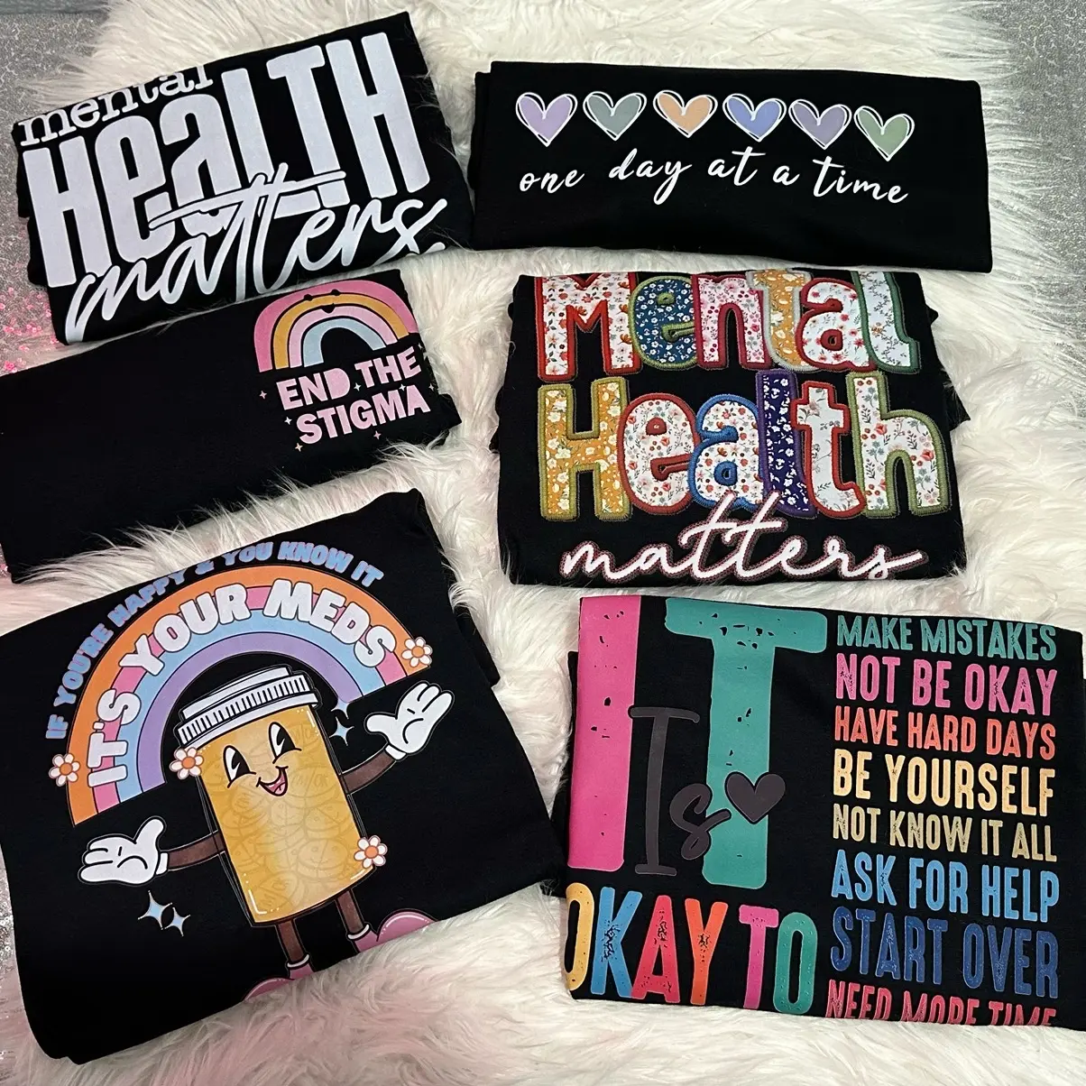 2 Mental health mystery tee Womenswear Top Tshirt Shortsleeve Comfort tee shirt T-Shirt