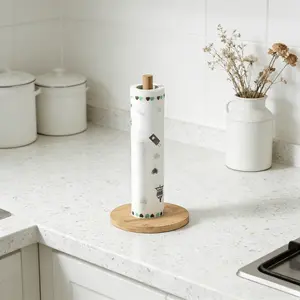 New Kitchen and Dining Storage Rack Paper Towel Holder, Independent Countertop Roll Dispenser, Detachable Assembly, Suitable for Home, Restaurant, Bathroom