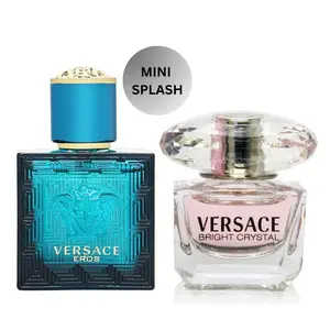 [2 PACK] Versace Eros Mini 0.17 oz (5 ml) + Bright Crystal Mini 0.17 oz (5 ml)