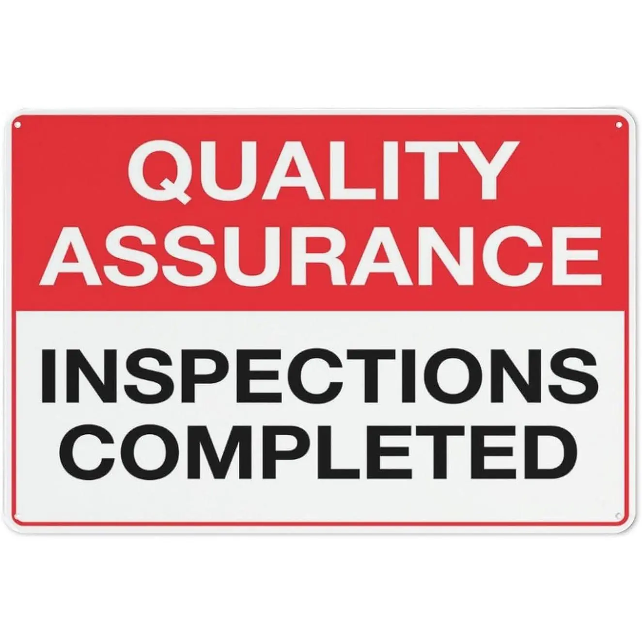 Rectangle Tin Character Safe Sign - 8x12in/20x30cm, Quality Assurance Inspected, Outdoor Home & Business Driveway Alert Decorative Accent
