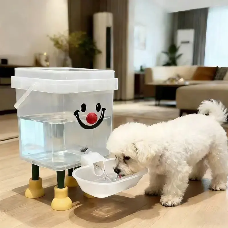 Pet Automatic Waterer, Automatic Water Bowl, 3L/5L Large Capacity, No Power Needed, Anti-Backflow, with Cleaning Lid, Adjustable Flow, Essential for Travelers, Animal Water Bowl