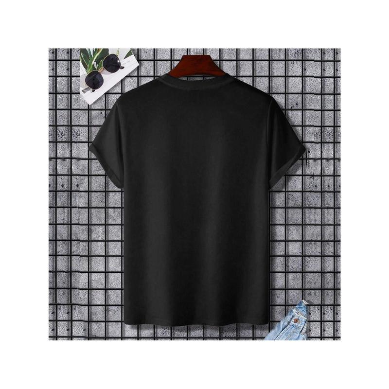 Senior 2026 Drum Major 2026 Class Of 2026 T-Shirt, 100% Cotton, Single Side Printed, Black Short Sleeve T-shirt, Gift for Family Friends, S-XXXL, 1 pc, Fabric Weight 180g