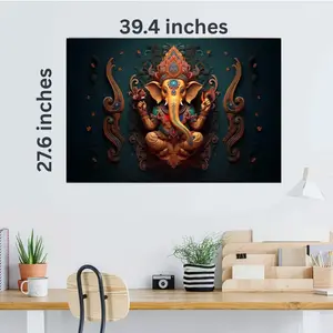 Ganesha Premium Canvas Print- Ready to Hang