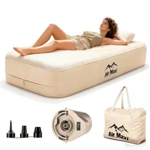 Double Layer Thick Inflatable Mattress, Non-Slip Bottom, Ideal for Home and Camping, Comfortable and Durable Air Bed, Airbeds