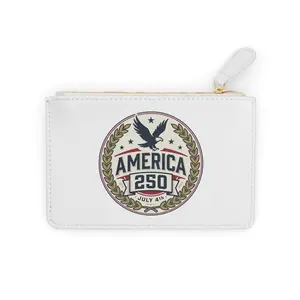 America 250 eagle emblem Mini Clutch Bag | July 4th patriotic coin purse