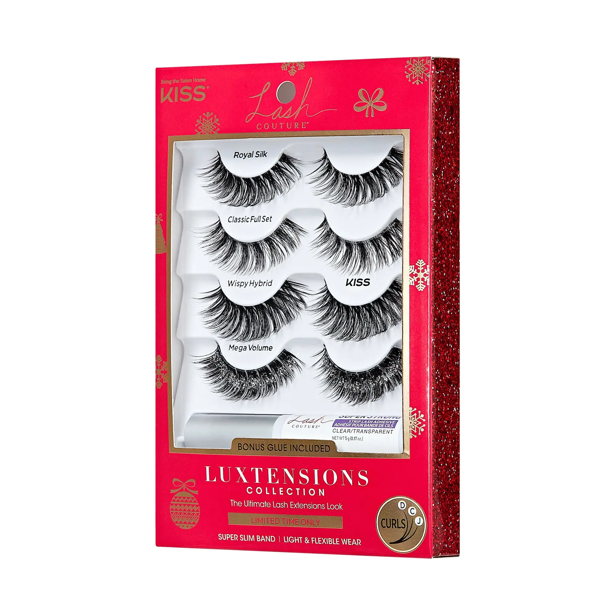 Kiss Lash Couture LuXtensions Holiday Multipack - Glitter Silver Kiss Lash Couture LuXtensions Holiday Multipack - Glitter Silver