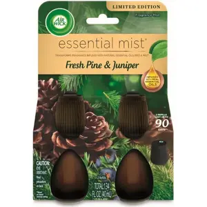 Essential Mist – Twin Refill Fresh Pine & Juniper, 0.67 Fl Oz, 2 Count (Pack of 1)