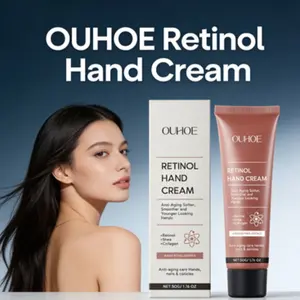 OUHOE Retinol Hand Cream - Shea Butter & Collagen Anti-Aging Hand Moisturizer for Fine Lines Moisturizing Hand Cream
