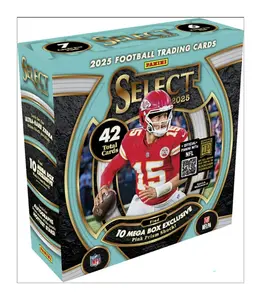 2025 Panini Select Football v3 Mega Box - 6 Packs/Box, 7 Cards/Pack (Pink Prizm Shock)