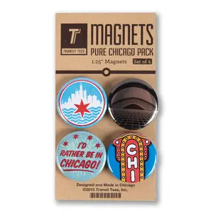 Pure Chicago Round Magnet