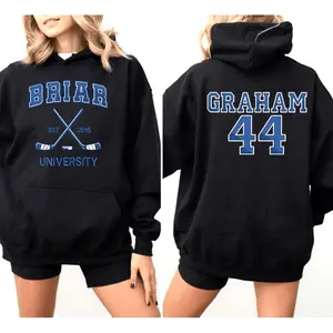 Blair University Graham 44 2 Side Print Sweatshirt Blair U Shirt Off-Campus Shirt Bookish Hockey Romantic Book Hoodied W Hoodied Unisex Fleece Hoodie