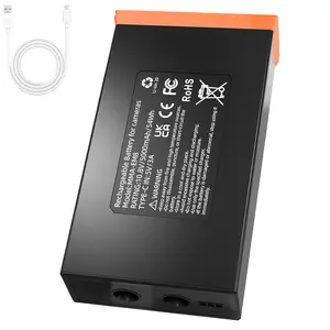 1-Pack 5000mAh Replacement Battery - Compatible with Moultrie Cellular Trail Cameras Edge, Pro, 2, 2 Pro, USB-C & Solar Panels Charging