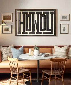 [UNFRAMED POSTER] Howdy Typography Art Print, Western Decor, Southwestern Wall Art, Modern Design Poster, Southern Home Art, Type Design, Ranch Wall Decor