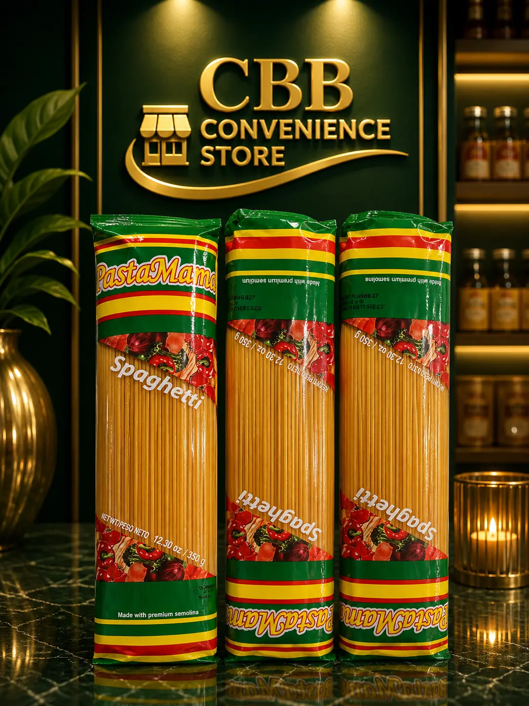 Pasta Mama Haitian Premium Spaghetti Pasta, Traditional Style, 3 Pack $10