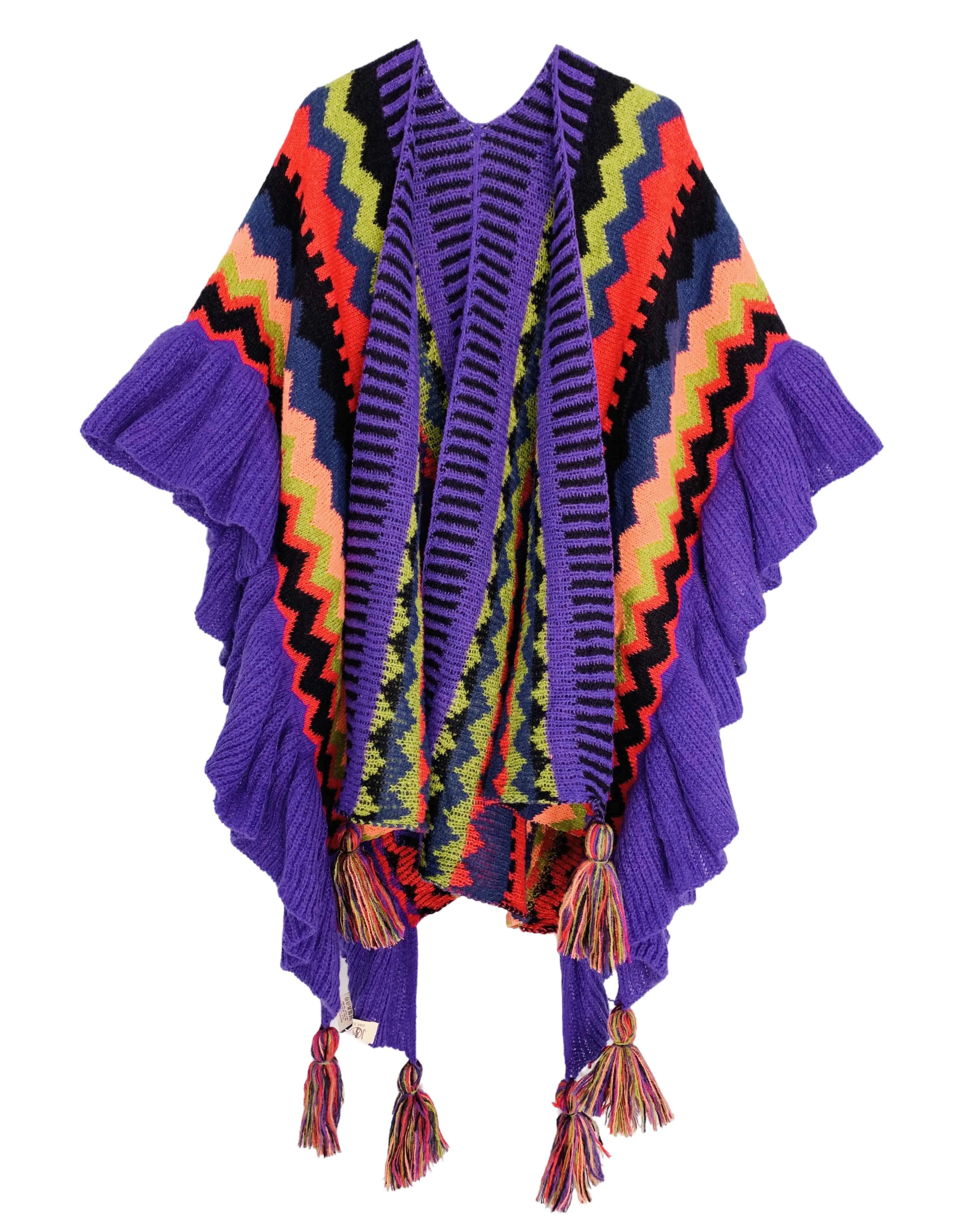 Ruffle Purple Kimono (Short)