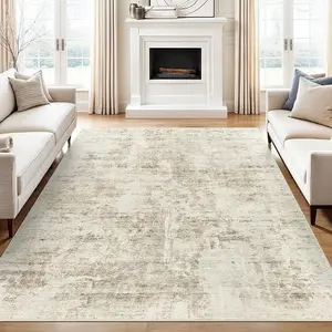 Abstract Area Rugs for Living Room Washable Non Slip Low Pile  Rugs for Bedroom Dining Room Foldable Thin