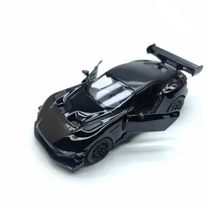 Alloy Miniature Racing Car Model, a Toy Car for Boys. Made of metal, with two openable doors, pull-back function. It can be used
