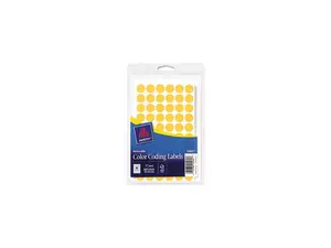 Avery 05062 Removable Self-Adhesive Color-Coding Labels, 1/2in dia, Neon Orange, 840/Pack
