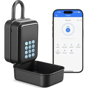 Key Lock Box Bluetooth Lock Box with APP & PIN Code Types,Share eKey Lock Box for Airbnb Realtor Office with Removable Shackle