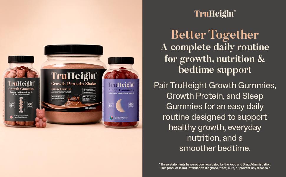 TruHeight Growth Kit: The All-in-One Growth Kit - Nutrition, Growth Support & Sleep TruHeight Growth Kit: The All-in-One Growth Kit - Nutrition, Growth Support & Sleep
