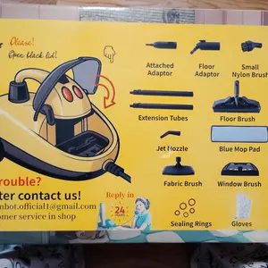 Steambot Steam Cleaner with High Pressure Steam,2L Large Water Tank Capacity,28 Accessories with storage case design,Heavy Duty Chemical-Free Deep Cleaning for House,Kitchen,Bathroom,Car,BBQ Grill,Multi-Purpose Cleaning Steamer,Mother'sDaygift