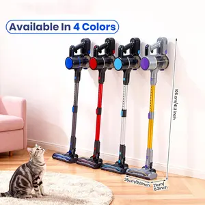 Lightweight Cordless Vacuum for Home, LED Motorized Stick Vacuum with Strong Suction for Floors & Pet Hair, Rechargeable