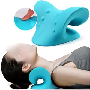 Neck Stretcher Pillow for Pain Relief, Cervical Traction & Neck Hump Corrector, Shoulder Relaxer for Office & Home Wellness Gift
