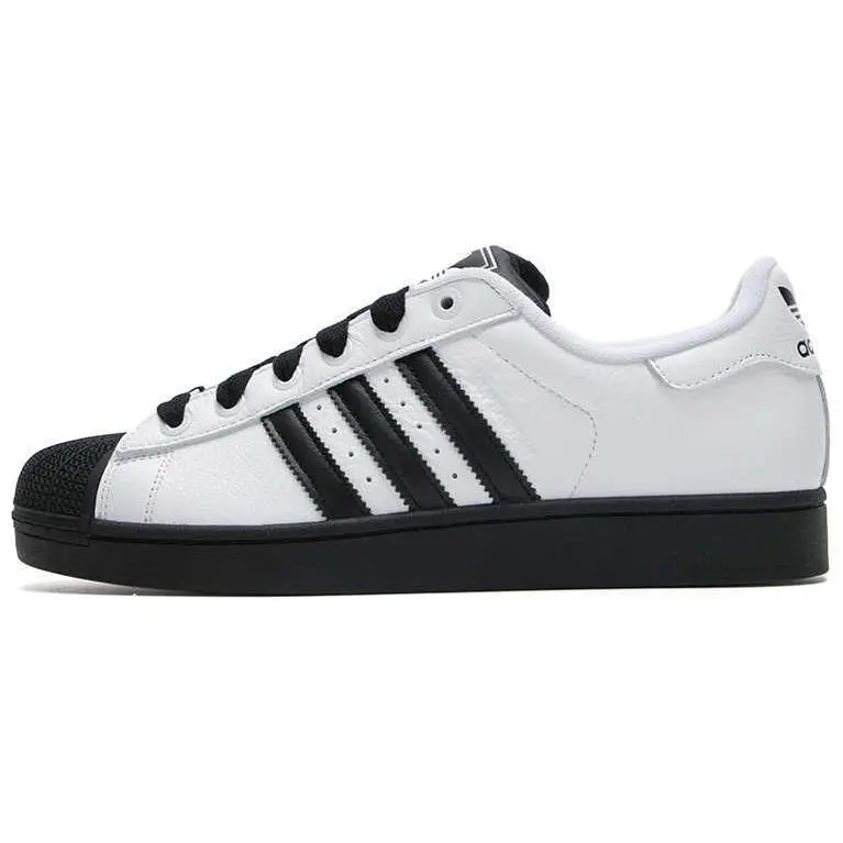 Men's Adidas Originals Superstar 2 Retro Low-Top Closed Casual Walking Trainer, Athletic Sneakers with Thin Durable Sole, Iconic Shell Toe, Classic White Design