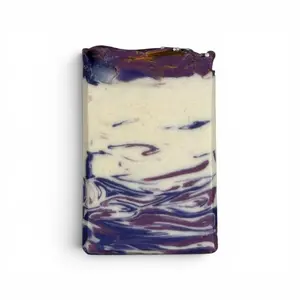 Glitter Clay Shea Luxury Handmade Soap Bar - Black Raspberry, Plum, Vanilla Body Care Cleanser