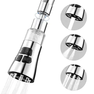 1PC 360° Rotating Faucet Nozzle With Filter - Water Saving Sprayer For Kitchen & Bathroom, Durable Silicone Faucet Attachment, High-Pressure Spray Head With Adjustable Water Flow, Easy Installation Aerator For Sink Faucet,Water Filter,Bathroom Faucet