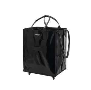 HULKEN Black Rolling Tote