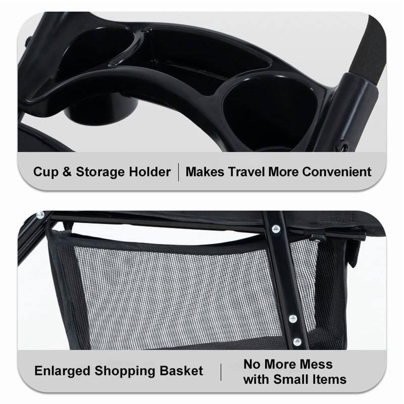 Foldable Pet Stroller for Dogs & Cats | Compact, Breathable & Easy to Carry