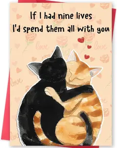 Valentines Day Card, Funny Valentines Day Gifts for Him Her, Cute Anniversary Card & Gifts for Women Men, Lovely Valentines Day Card Gift for Husband Wife Boyfriend Girlfriend