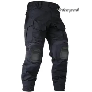 Waterproof Camouflage Tactical Men - Durable Outdoor Hiking Pants with Knee Pads, No Belt, and Breathable Fabric for Comfortable Wear Motorcycle Leggings