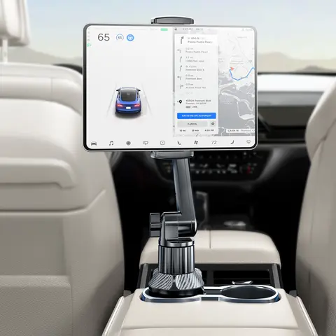 【Summer Wins】eSamcore Car Phone Tablet Holder - 360° Rotatable & Adjustable Car Cup Mount for 6"-12.9" Devices, Big Clamp Phone & Tablet Stand for  iPad, iPhone, Galaxy, Anti-Slip Design Fits All Car Cup #SummerWins #DealsForYouDays Car Cellphone Mount Ca