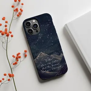 Acotar Inspired Bookish iPhone Case - Starry Night Sky Art, Mobile Phone Accessories, Polycarbonate Protection, Wireless Charging Compatible