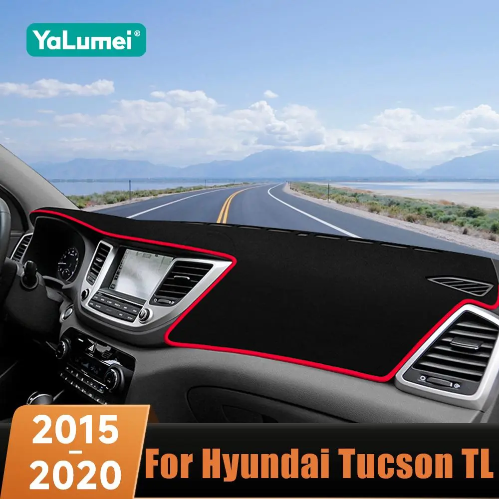 2026 New For Hyundai Tucson TL 2015 2016 2017 2018 2019 2020 Car Dashboard Avoid Light Pad Instrument Platform Cover Carpets Accessories