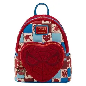 Loungefly Marvel Spider-Man Sherpa Heart Mini-Backpack