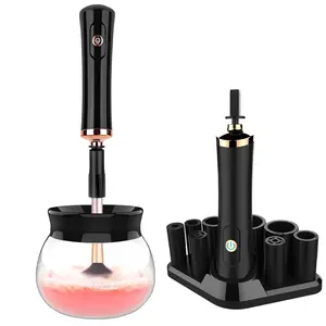 Makeup Brush Cleaner and Dryer, Portable Automatic Cosmetic Brushes Cleaner for Beauty Makeup Brushes Set, Liquid Foundation, Powder Cleansing