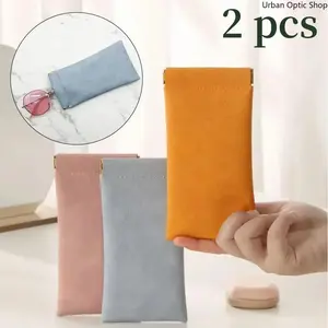 2pcs Automatic Closed Sunglasses Case Glasses Storage Bag Waterproof Glasses Protective Cover Eyewear Storage Bag