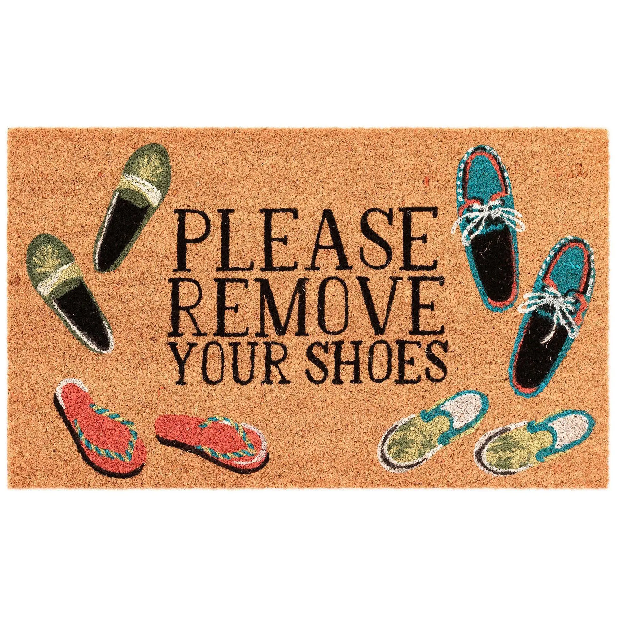 Liora Manne Natura Please Remove Your Shoes Mat 24" x 36"