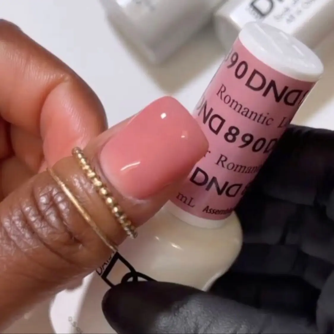 DND 890 Romantic Lover Gel and Lacquer Duo nail care nail art sheer color