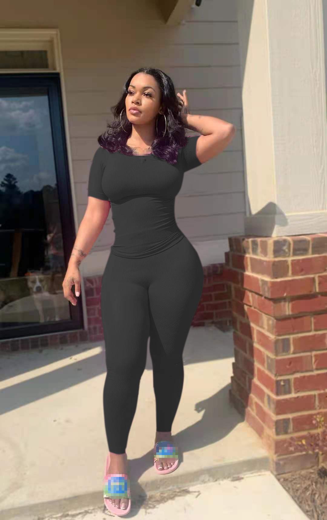 two piece set women tracksuit 2 piece sets women outfit wholesale items crop top  pants sets  women clothing