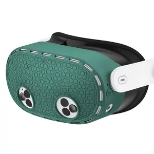 Silicone Protective Case, Lightweight & Durable Front Cover Accessories, Scratch & Dust Proof Protector for Oculus Quest 3S