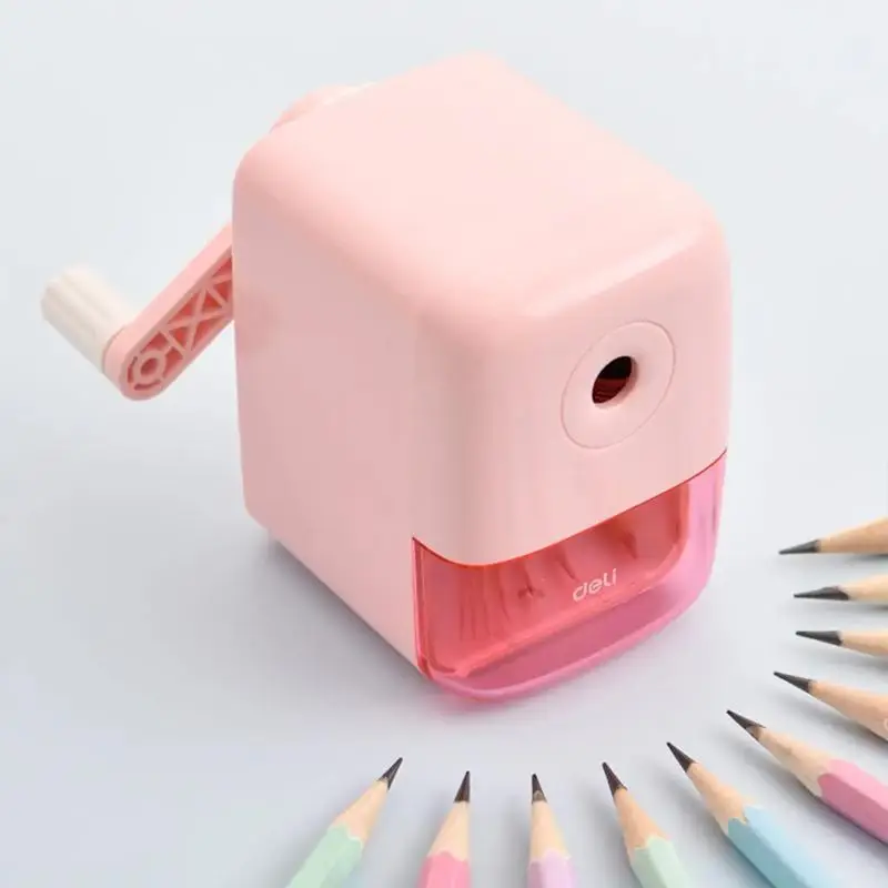 Portable Manual Pencil Sharpener, 1 Count Non-electric Hand-cranked Pencil Sharpener for Home Office School, School Office Accessories