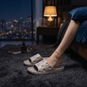 Moon Crater Slippers — Walk on the Moon, Drift into Deep Sleep. Ultra-Quiet, Massaging, Non-Slip.