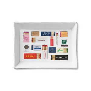Ceramic Trinket Tray - Matches of NY Restaurants